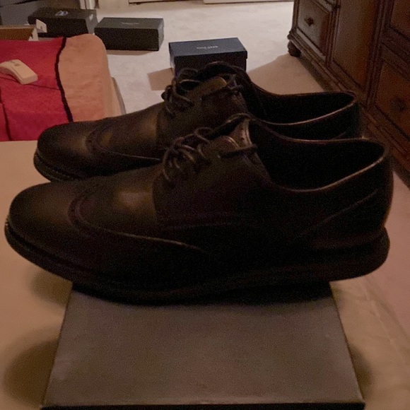 Pair of Cole Hanns Grand.OS casual color Black brand new with the box size 12 - Picture 2 of 8